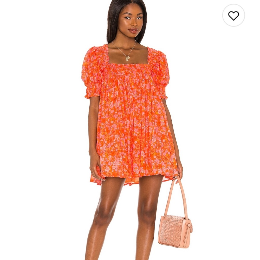 NWT Lovers and Friends Smocked Mini Dress